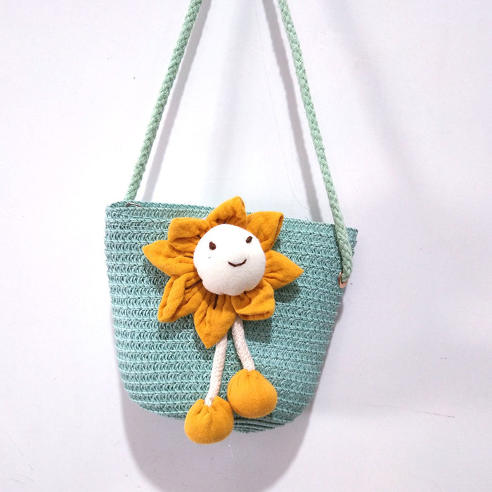 Wholesale Children's Straw Shoulder Bag JDC-SD-Kaiyou003