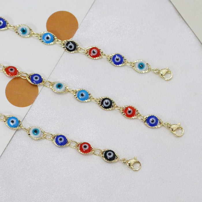 Wholesale Bracelets Copper Devil Eyes Colored Eyes MOQ≥5 JDC-BT-ShiC005