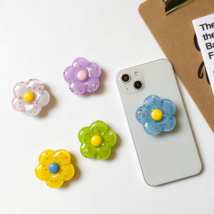 Jewelry WholesaleWholesale Pop Socket Flower Sequin Plastic Phone Holder JDC-PS-Xinx008 Pop Socket 新昕 %variant_option1% %variant_option2% %variant_option3%  Factory Price JoyasDeChina Joyas De China