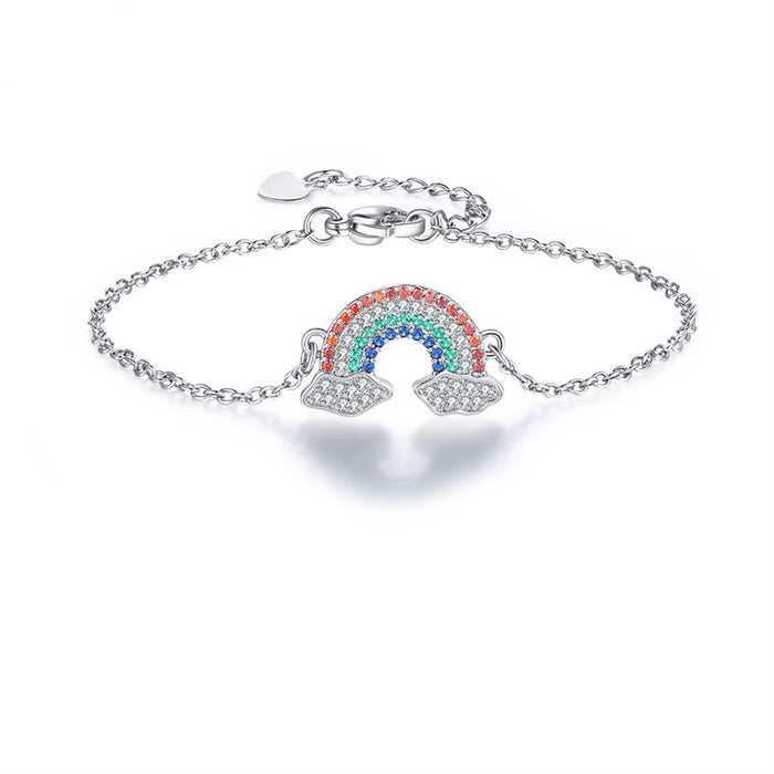 Wholesale Bracelet Ladies Fashion Simple Rainbow Cloud Bracelet JDC-BT-DiL004