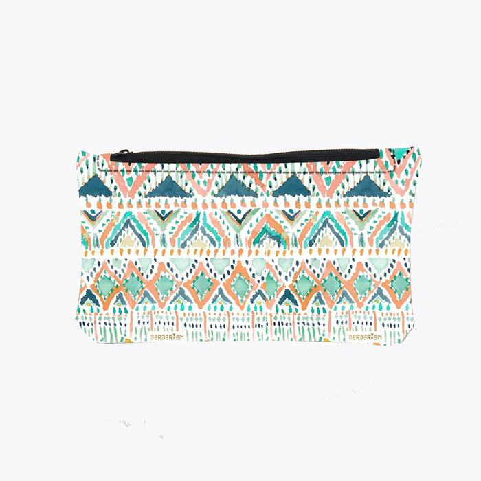 Wholesale Wallet PU Short Ethnic Style Print Zipper MOQ≥3 JDC-WT-Dengxin014