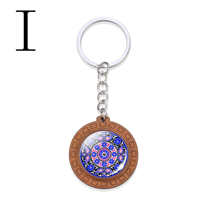 Wholesale Vintage Mandala Keychain MOQ≥2 JDC-KC-ZaoY005