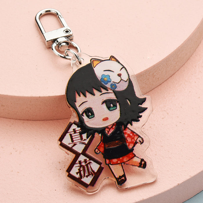 Wholesale acrylic keychain bag pendant (M) JDC-KC-YPin015