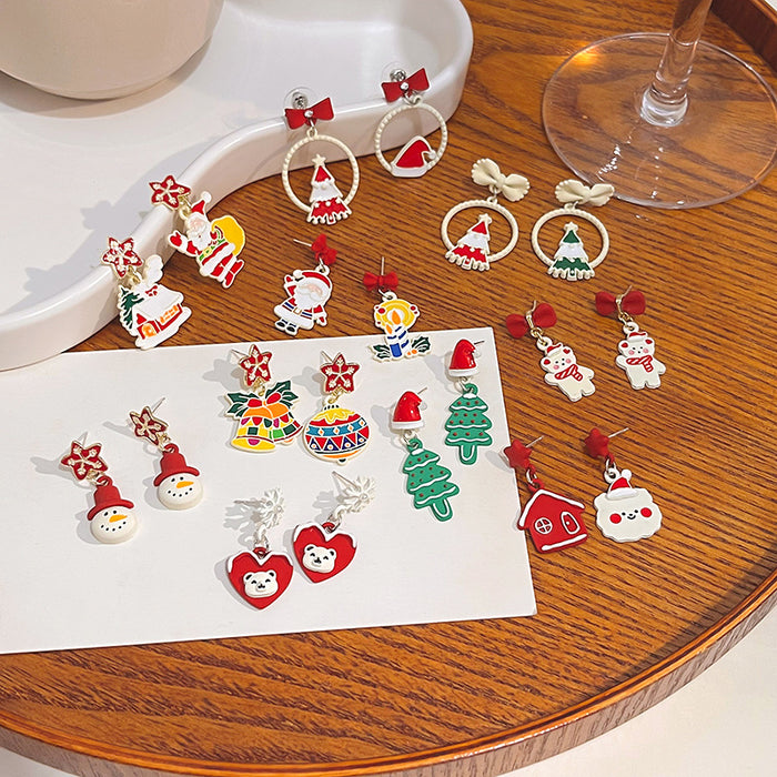 Wholesale Earring Alloy Christmas Creative Stud Earrings JDC-ES-MDD069