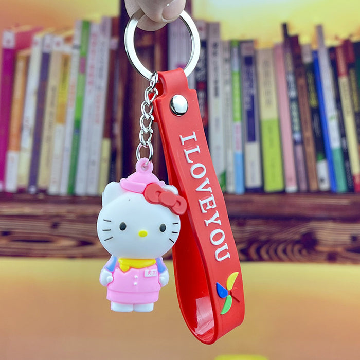 Wholesale keychain cartoon cute schoolbag doll pendant MOQ≥2 JDC-KC-LeO010