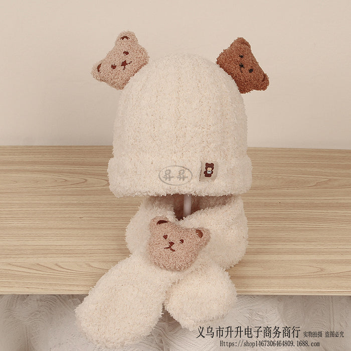 Wholesale Hat Wool Warm Earmuff Scarf Set JDC-FH-Shengs007