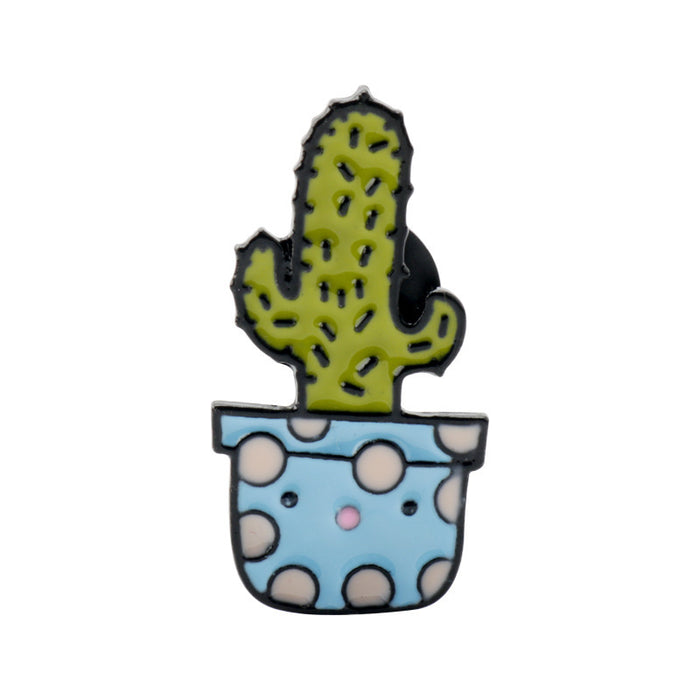 Jewelry WholesaleWholesale Cartoon Cactus Succulent Electroplating Alloy Brooch JDC-BC-AWen001 Brooches 艾文 %variant_option1% %variant_option2% %variant_option3%  Factory Price JoyasDeChina Joyas De China