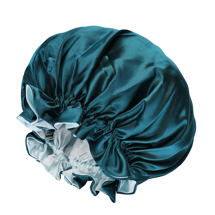 Wholesale Large Double Layer Satin Stretch Nightcap Wide Brim Solid Color JDC-FH-MuSi002