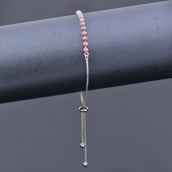 Wholesale Bracelet Copper Color Oil Drip Eyes Silver JDC-BT-KMeng002