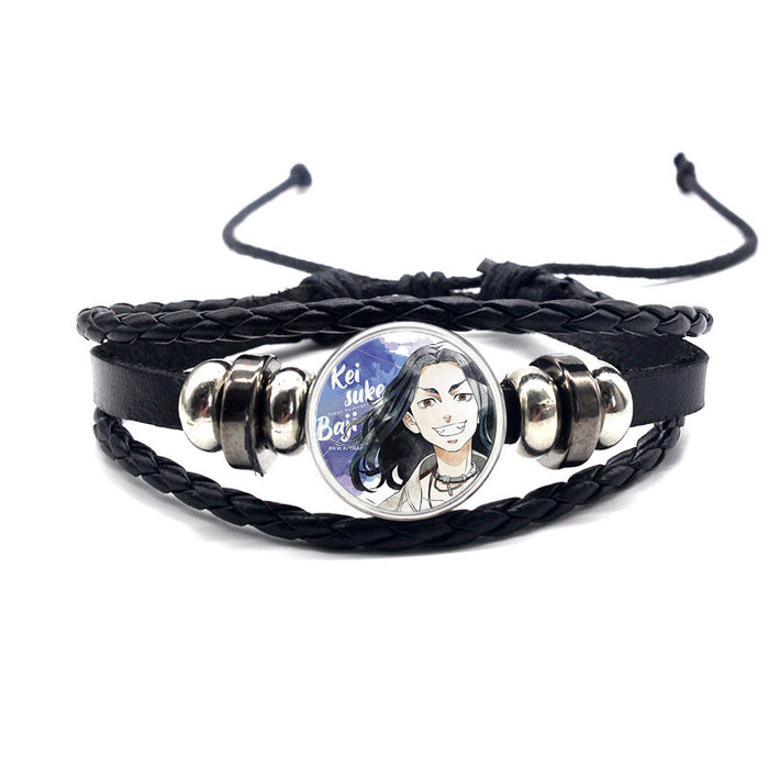 Wholesale cowhide cartoon adjustable bracelet bracelet MOQ≥2 (M) JDC-BT-YanY009