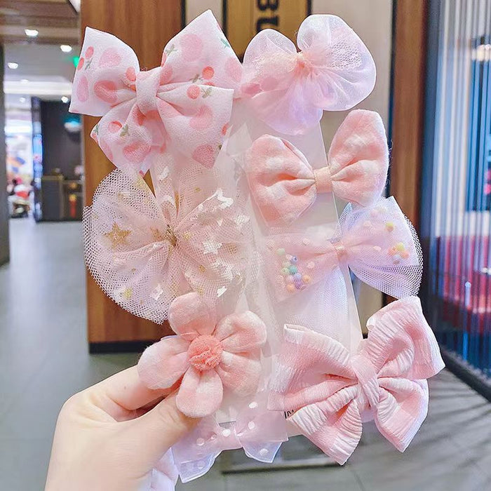 Wholesale Cute Lace Bow Hair Accessories Set JDC-HC-XYi001