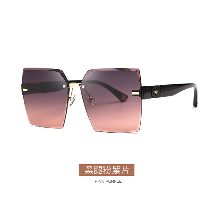 Jewelry WholesaleWholesale rimless square large frame sunglasses JDC-SG-KaiX013 Sunglasses 凯祥 %variant_option1% %variant_option2% %variant_option3%  Factory Price JoyasDeChina Joyas De China