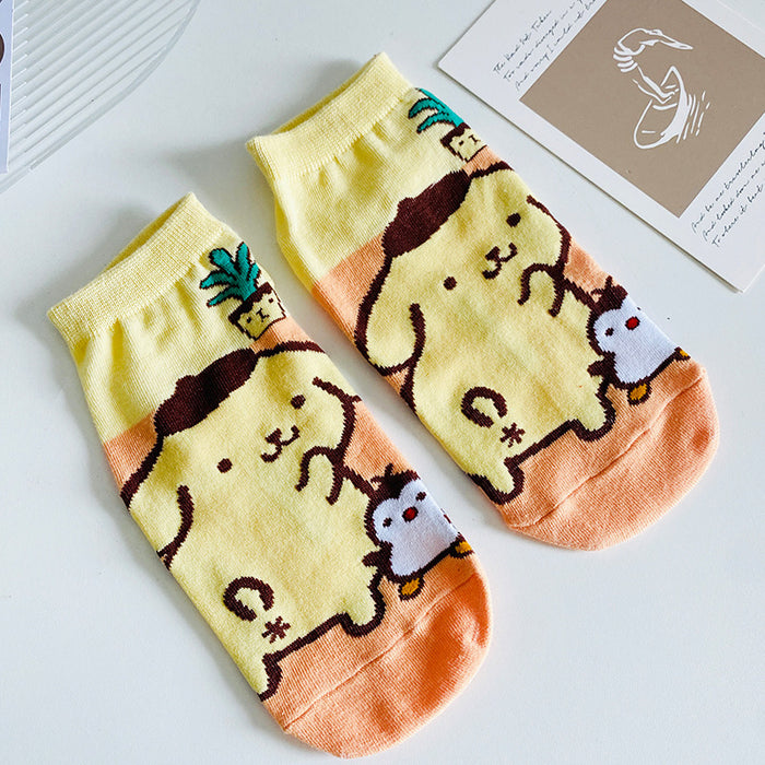 Wholesale cartoon socks straight cute pumps JDC-SK-CYu012