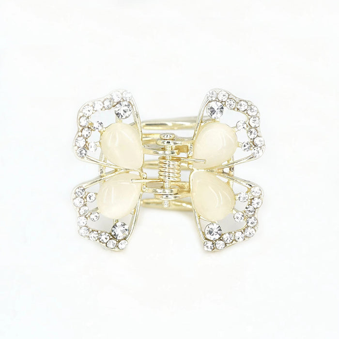 Wholesale Hair Clips Alloy Opal Small Grab Butterfly Exquisite MOQ≥2 JDC-HC-HG014