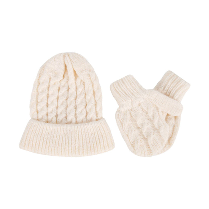 Wholesale Gloves Acrylic Winter Warm Kids Knitted Hat 2 Piece Set JDC-GS-GSJS002