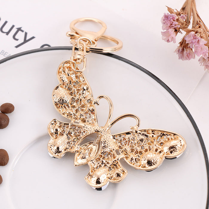 Jewelry WholesaleWholesale Hollow Keychain Butterfly Shape Rhinestone Keychain Pendant MOQ≥2 JDC-KC-ChaoK017 Keychains 超凯 %variant_option1% %variant_option2% %variant_option3%  Factory Price JoyasDeChina Joyas De China