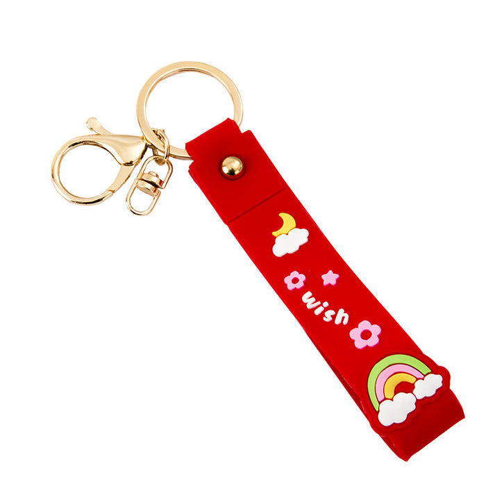 Wholesale Keychains PVC Hardware Cute Lanyard MOQ≥10 JDC-KC-JiK012