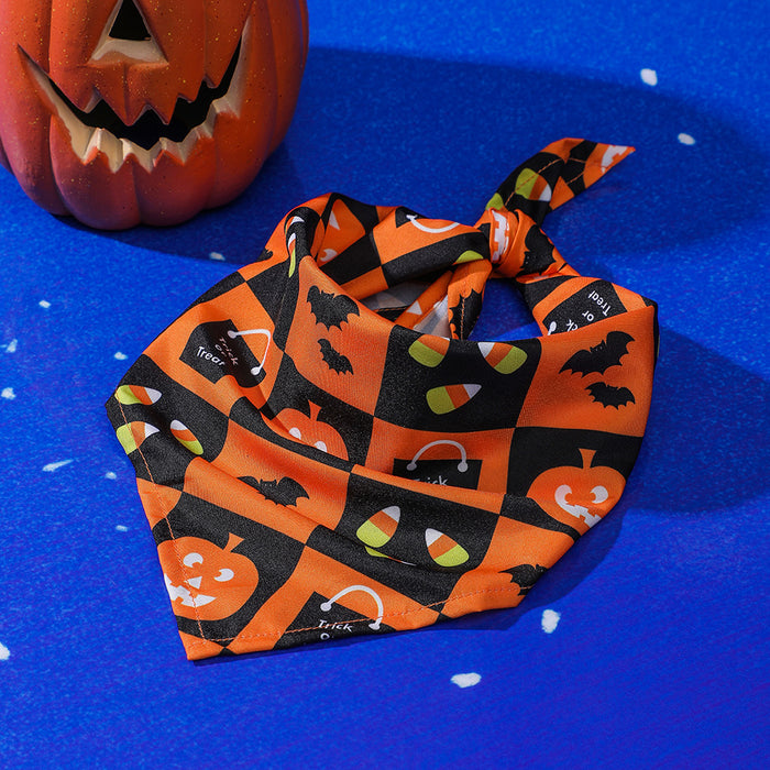 Wholesale Pet Clothes Pet Triangle Towel Halloween Saliva Towel Single Layer MOQ≥2 JDC-PC-YingQ001