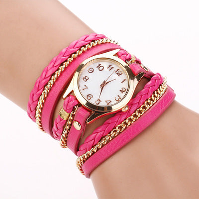 Wholesale Quartz Ladies Winding Watch Hand Woven Watch JDC-WH-MiQ005