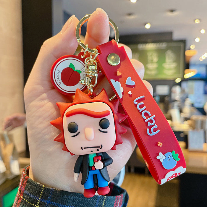 Wholesale Cartoon PVC Soft Adhesive Cute Keychain (M) JDC-KC-JG224