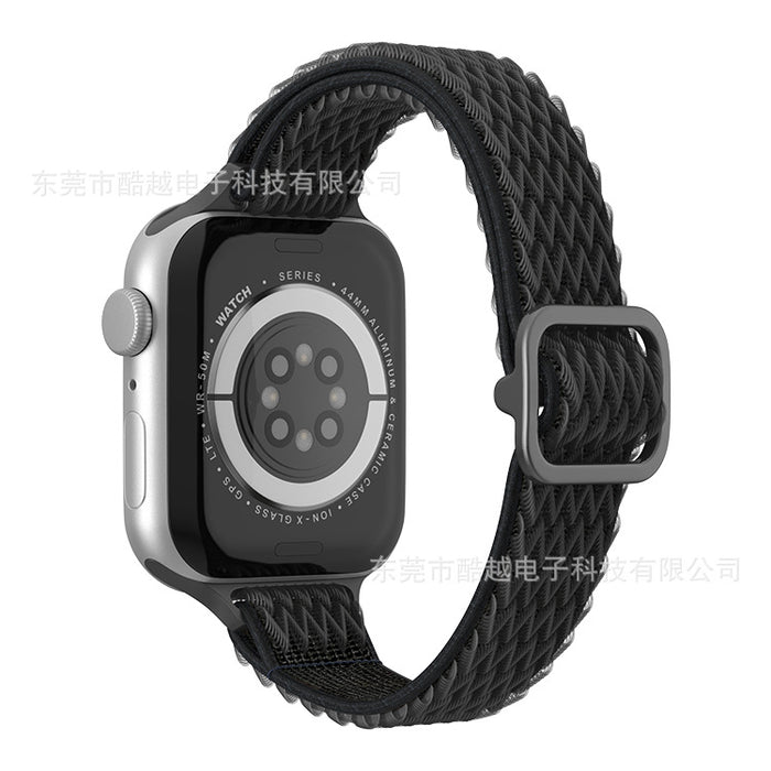 Wholesale Strap Nylon AppleWatch Woven Double Circle Wave Pattern Strap MOQ≥2 JDC-WD-KuYue005