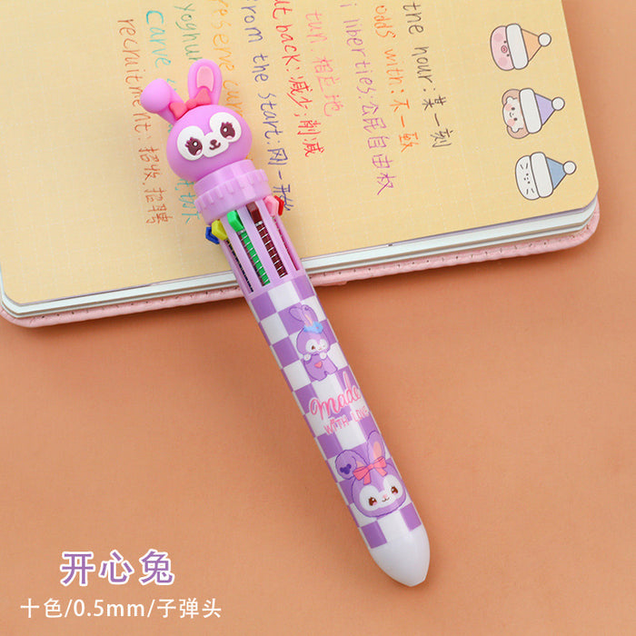 Wholesale Plastic Cartoon Rabbit Press Gel Pen JDC-BP-dichen003