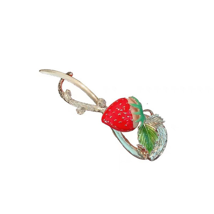 Wholesale Hair Clips Strawberry Metal JDC-HC-KeZi008