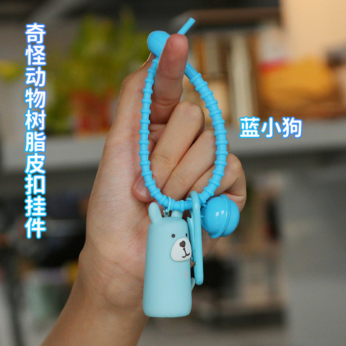 Wholesale Keychain Resin Cartoon Cute Animals JDC-KC-XTang014