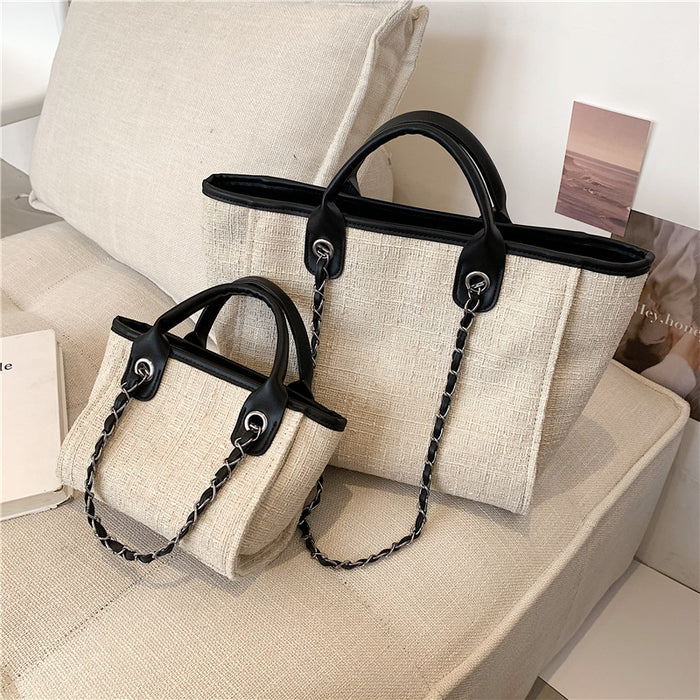 Wholesale Handbag Canvas Solid Color Chain Diagonal One Shoulder JDC-HB-Wanyue001