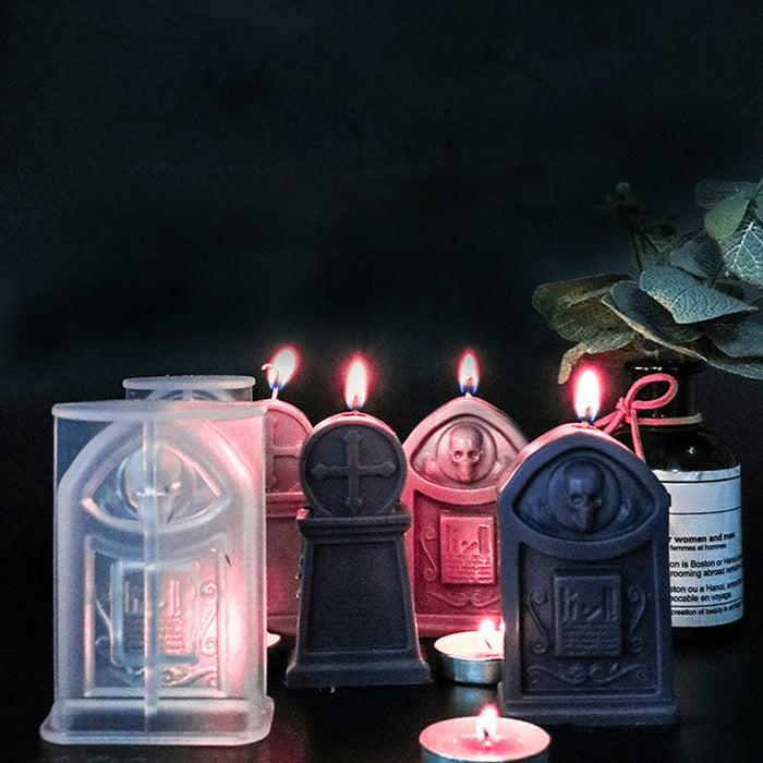 Wholesale candle mold DIY tombstone halloween JDC-DIY-ZOC003