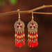 Jewelry WholesaleWholesale Bohemian Acrylic Rice Beads Alloy Earrings JDC-ES-Daiq029 Earrings 黛茜 %variant_option1% %variant_option2% %variant_option3%  Factory Price JoyasDeChina Joyas De China