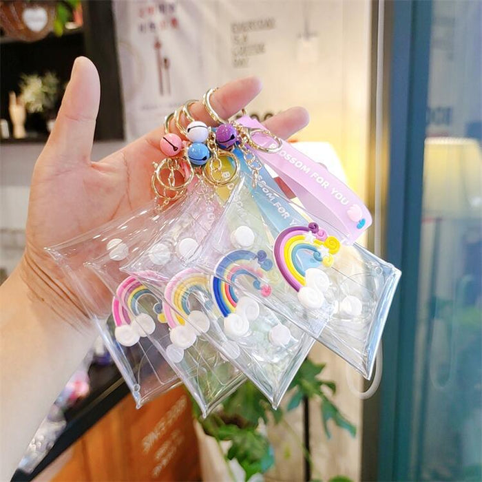 Jewelry WholesaleWholesale PVC Transparent Coin Purse Storage Bag Keychain MOQ≥2 JDC-KC-ShangK001 Keychains 尚垚 %variant_option1% %variant_option2% %variant_option3%  Factory Price JoyasDeChina Joyas De China