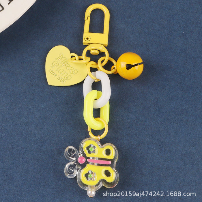 Jewelry WholesaleWholesale Cute Love Bells Alloy Acrylic Keychain MOQ≥2 JDC-KC-YiHan003 Keychains 伊菡 %variant_option1% %variant_option2% %variant_option3%  Factory Price JoyasDeChina Joyas De China