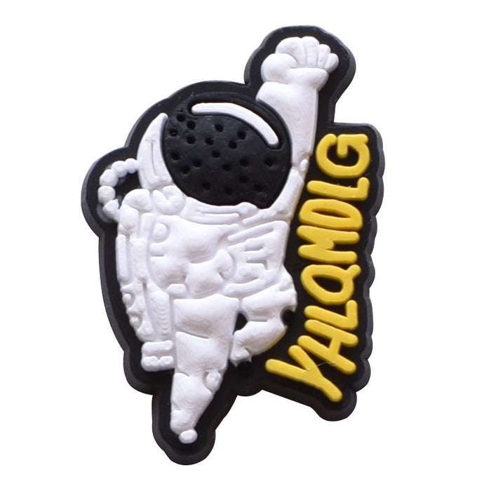 Wholesale Croc Charms Random 100pcs Cartoon Alien PVC DIY Accessories JDC-CCS-RYY065