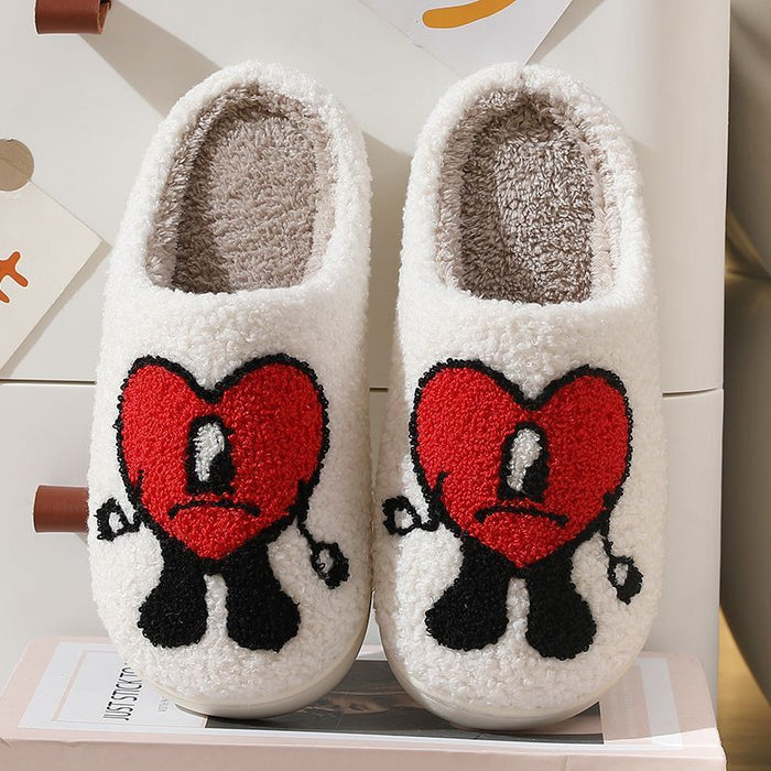 Wholesale Winter Thick Sole Mr Love Cotton Slippers MOQ≥2 JDC-SP-MMD002