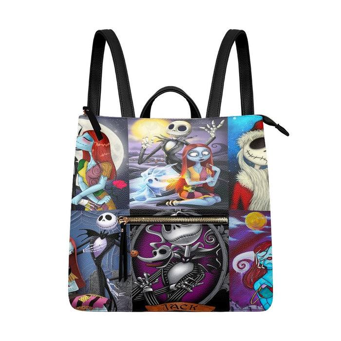 Wholesale Backpack PU Cartoon Printed Zipper Backpack (M) JDC-BP-Xinp001