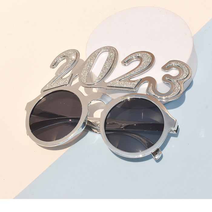 Wholesale Sunglasses PC 2023 Digital Glasses Modeling New Year's Eve Celebration Party 10 pcs JDC-SG-SFY001