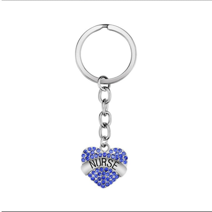 Wholesale Stainless Steel Keychain Alloy Geometric Love Diamonds JDC-KC-JuY002