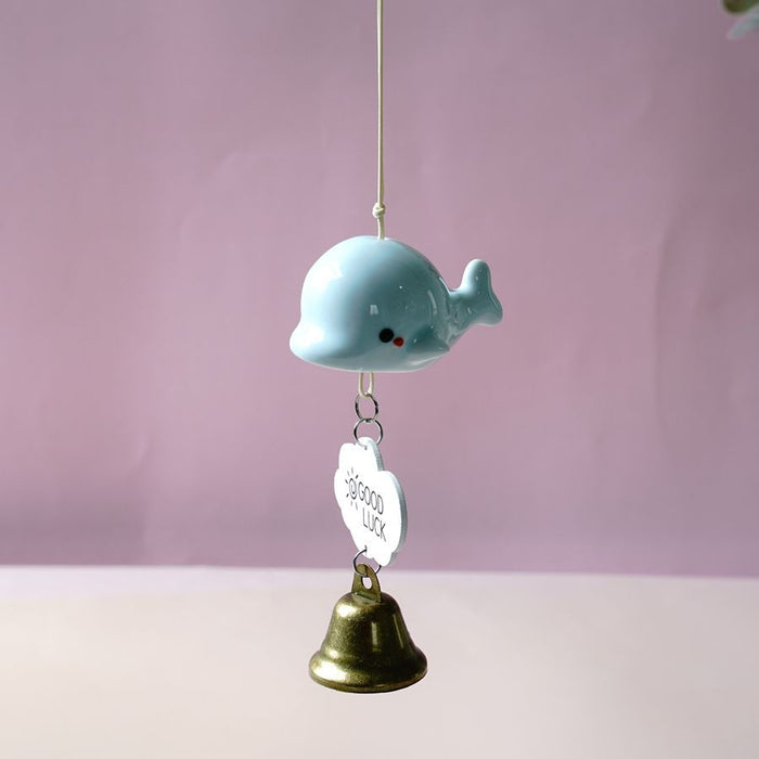 Wholesale ceramic wind chimes cute cartoon pastoral JDC-WC-YXiang002