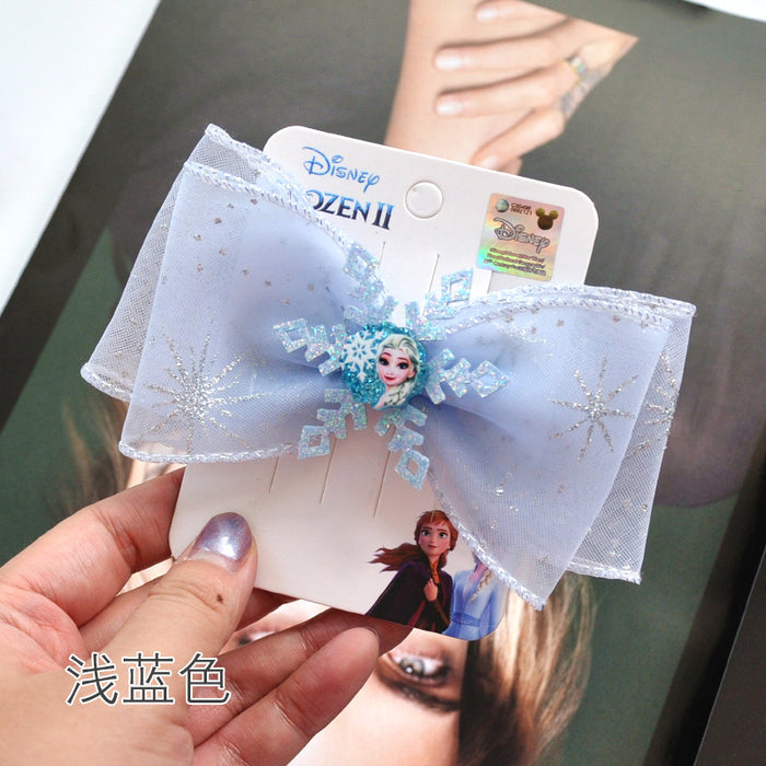 Wholesale Hairpin Resin Snow Yarn Bow JDC-HC-LLJ003