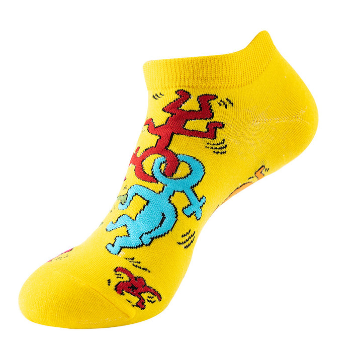 Wholesale socks shallow mouth cotton socks trendy breathable MOQ≥2 JDC-SK-XinXi001