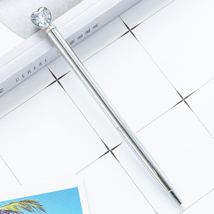 Wholesale Love Diamond Metal Ballpoint Pen MOQ≥2 JDC-BP-Huah056