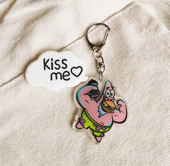 Wholesale Cartoon Acrylic Cute Keychain (M) MOQ≥2 JDC-KC-FPai003