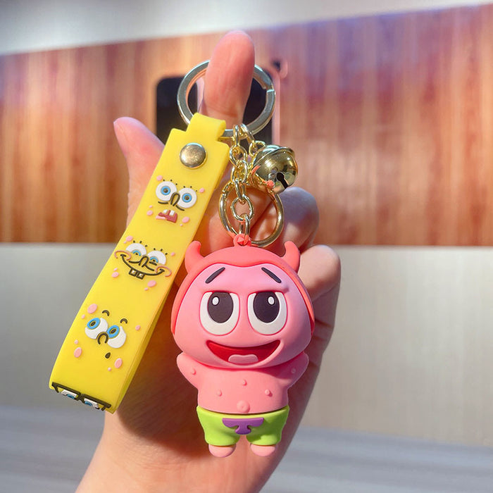 Wholesale Keychain PVC Soft Adhesive Cute Cartoon Doll Keychain (M) JDC-KC-JG273