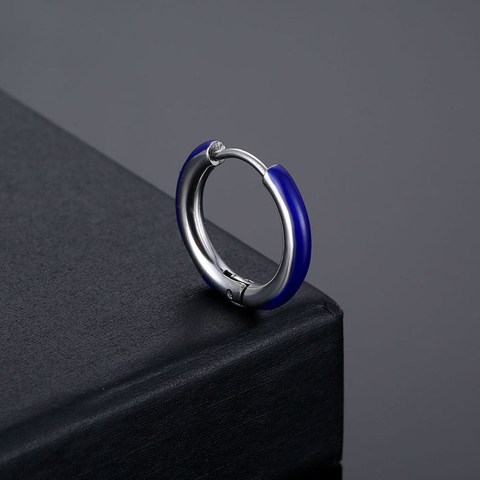 Wholesale Stainless Steel Enamel Ear Hoop Ear Clips JDC-ES-Qiany013