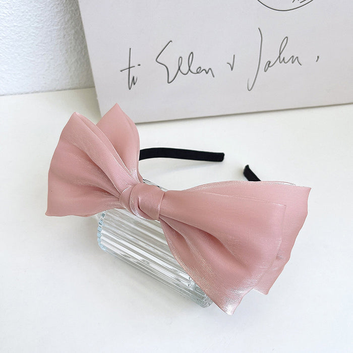 Wholesale Bow Headband Solid Color Hair Accessories Red Hair Clip MOQ≥2 JDC-HD-YYang020