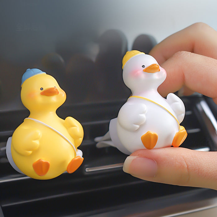 Wholesale Car Accessories Resin Cute Cartoon Little Yellow Duck Air Outlet Perfume Clip JDC-CA-XZH004