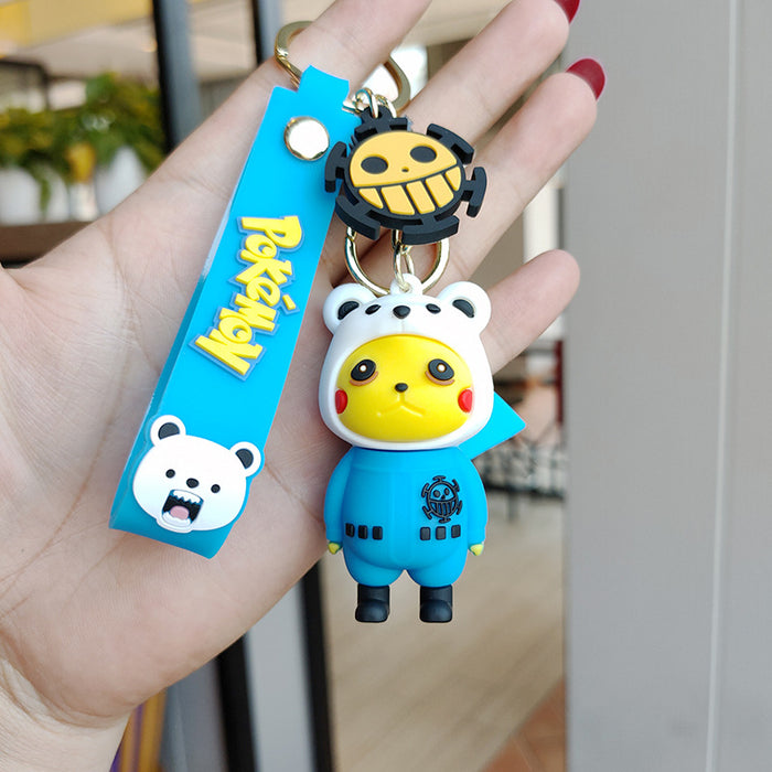 Wholesale cartoon creative cross-dressing keychain pendant JDC-KC-JianH005