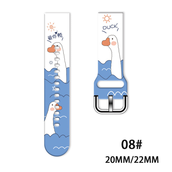 Wholesale Printed Tpu Watch Strap Wrist Strap JDC-WD-NuoQi051