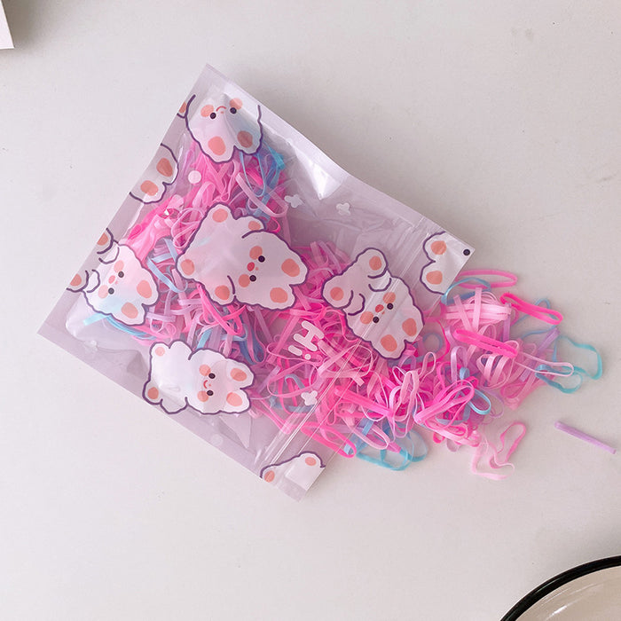 Wholesale Hair Scrunchies Kids Disposable Plastic JDC-HS-MiYu001